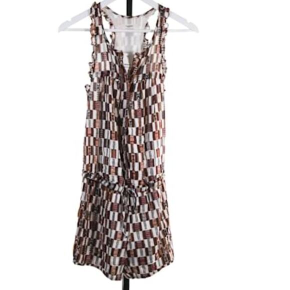 Isabel Marant checked one piece brown and white size 8 - Picture 2 of 8